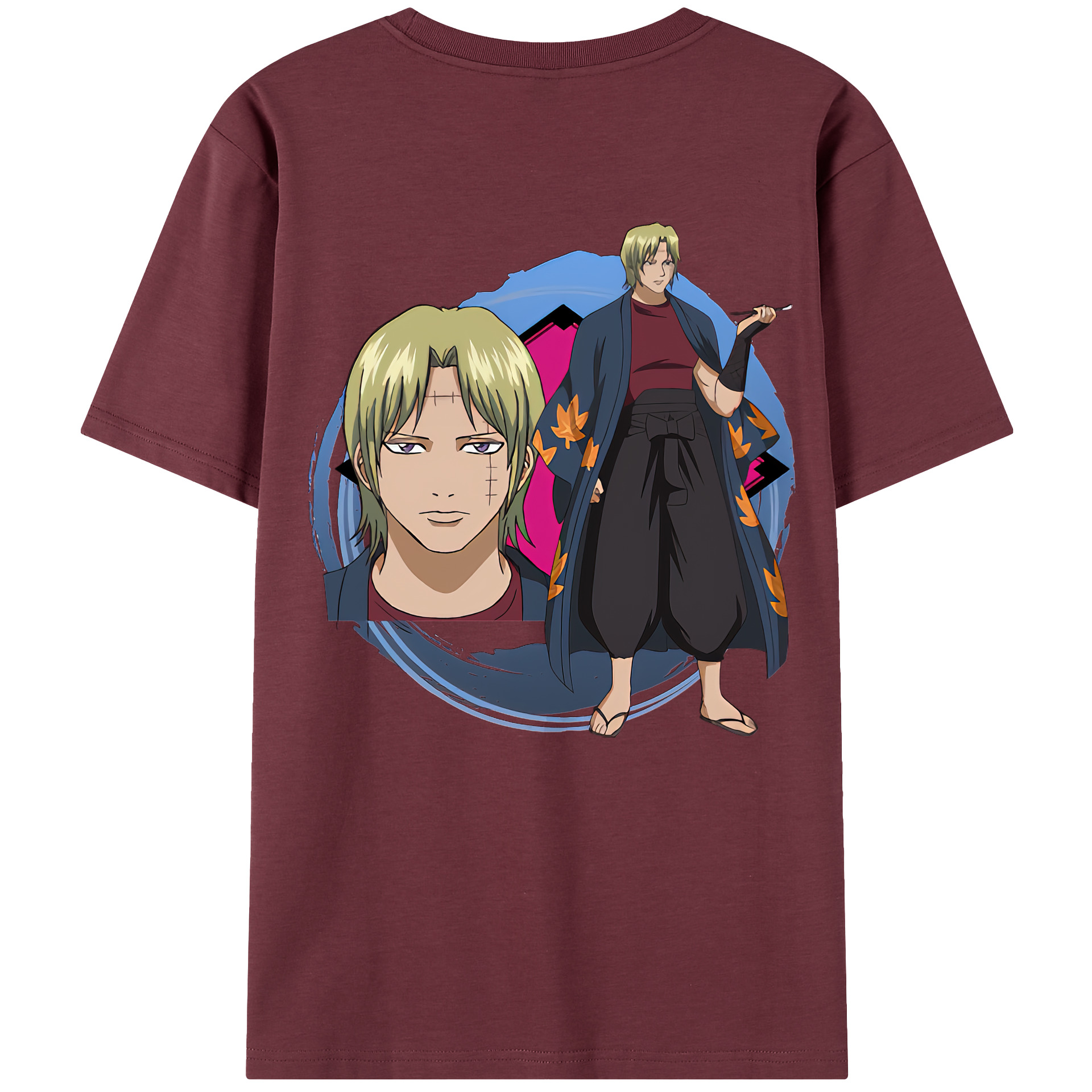 （画像用） ぎんたま 坂田銀時（さかたぎんとき） 神楽 志村新八（しむら しんぱち） GINTAMA Sakata Gintoki Kagura Shimura Shinpachi 綿100％半袖Tシャツ（背面プリント）